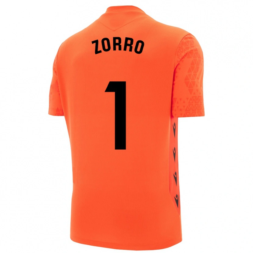 Danxen Niño Camiseta Zorro #1 Naranja Negro Portero Equipación 2025/26 La Camisa México