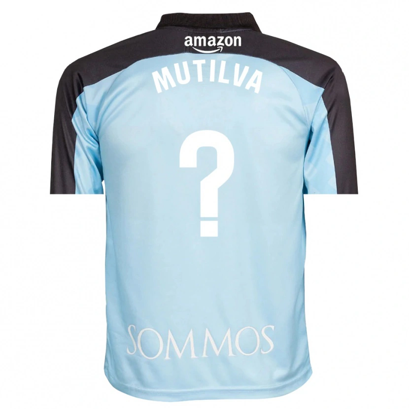 Danxen Niño Camiseta Aimar Mutilva #0 Azul Claro Negro Portero Equipación 2025/26 La Camisa México