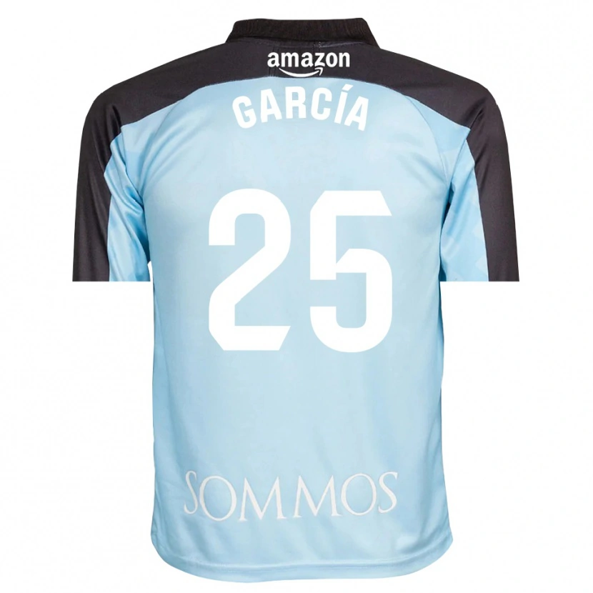 Danxen Niño Camiseta Jaime García #25 Azul Claro Negro Portero Equipación 2025/26 La Camisa México