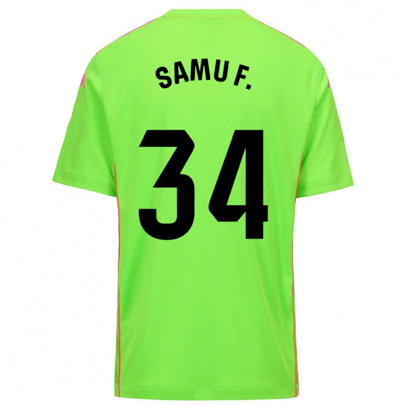 Danxen Niño Camiseta Samu Fernández #34 Lirme Rosa Profundo Portero Equipación 2025/26 La Camisa México