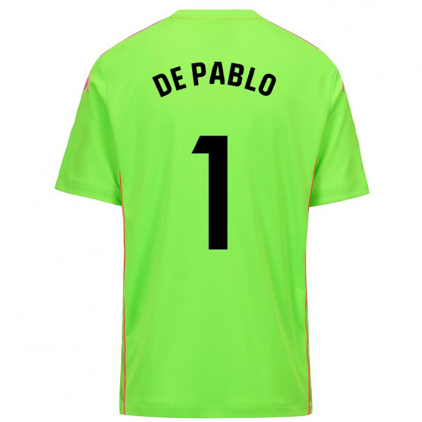 Danxen Niño Camiseta Álvaro de Pablo #1 Lirme Rosa Profundo Portero Equipación 2025/26 La Camisa México