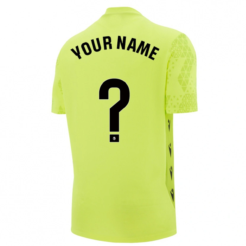 Danxen Niño Camiseta Burgos CF Negro Verde Amarillo Portero Equipación 2025/26 La Camisa México