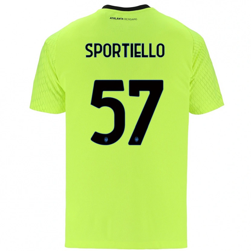 Danxen Niño Camiseta Marco Sportiello #57 Verde Amarillo Rojo Portero Equipación 2025/26 La Camisa México