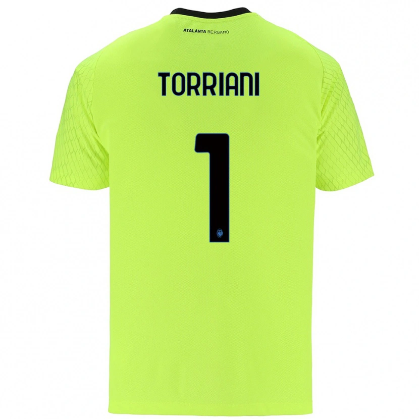 Danxen Niño Camiseta Andrea Torriani #1 Verde Amarillo Rojo Portero Equipación 2025/26 La Camisa México