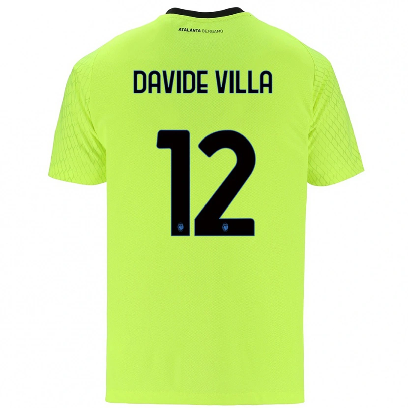 Danxen Niño Camiseta Matteo Davide Villa #12 Verde Amarillo Rojo Portero Equipación 2025/26 La Camisa México