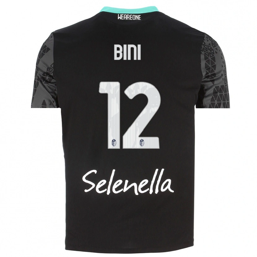 Danxen Niño Camiseta Cesare Bini #12 Gris Negro Blanco Portero Equipación 2025/26 La Camisa México