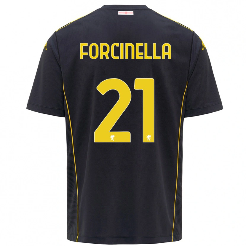 Danxen Niño Camiseta Camilla Forcinella #21 Negro Amarillo Portero Equipación 2025/26 La Camisa México