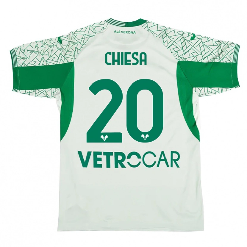 Danxen Niño Camiseta Mattia Chiesa #20 Verde Rojo Portero Equipación 2025/26 La Camisa México