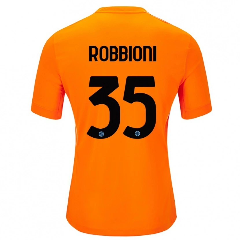 Danxen Niño Camiseta Matilde Robbioni #35 Naranja Claro Negro Portero Equipación 2025/26 La Camisa México