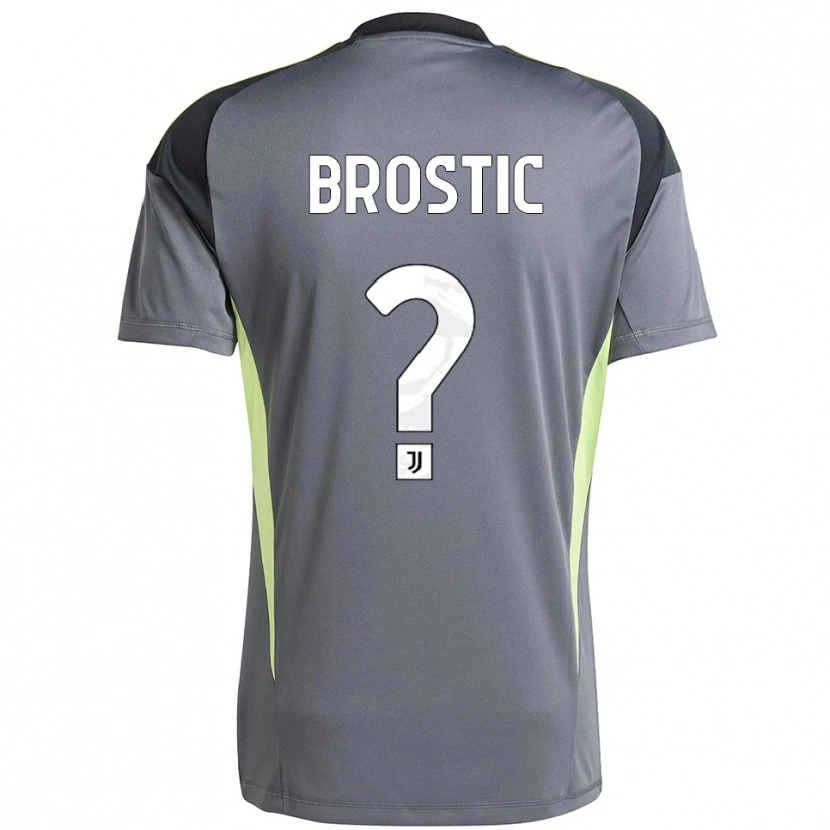 Danxen Niño Camiseta Gabriel Brostic #0 Gris Oscuro Blanco Portero Equipación 2025/26 La Camisa México