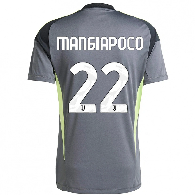 Danxen Niño Camiseta Stefano Mangiapoco #22 Gris Oscuro Blanco Portero Equipación 2025/26 La Camisa México