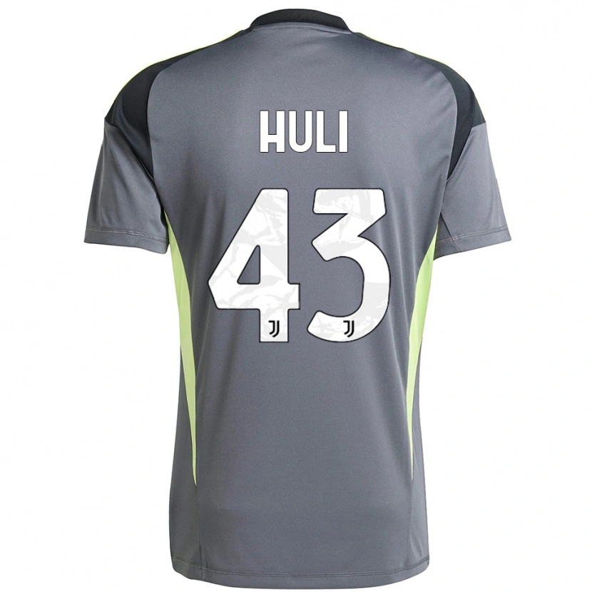 Danxen Niño Camiseta Raffaele Huli #43 Gris Oscuro Blanco Portero Equipación 2025/26 La Camisa México