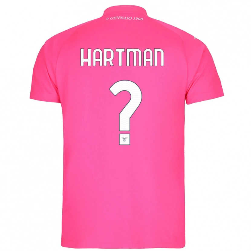 Danxen Niño Camiseta Thomas Hartman #0 Rosa Profundo Portero Equipación 2025/26 La Camisa México