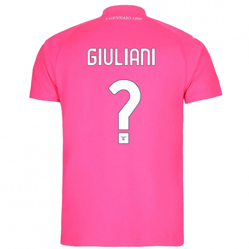 Danxen Niño Camiseta Alessio Giuliani #0 Rosa Profundo Portero Equipación 2025/26 La Camisa México
