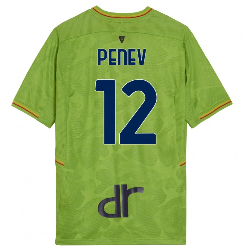 Danxen Niño Camiseta Plamen Penev #12 Verde Bosque Negro Portero Equipación 2025/26 La Camisa México
