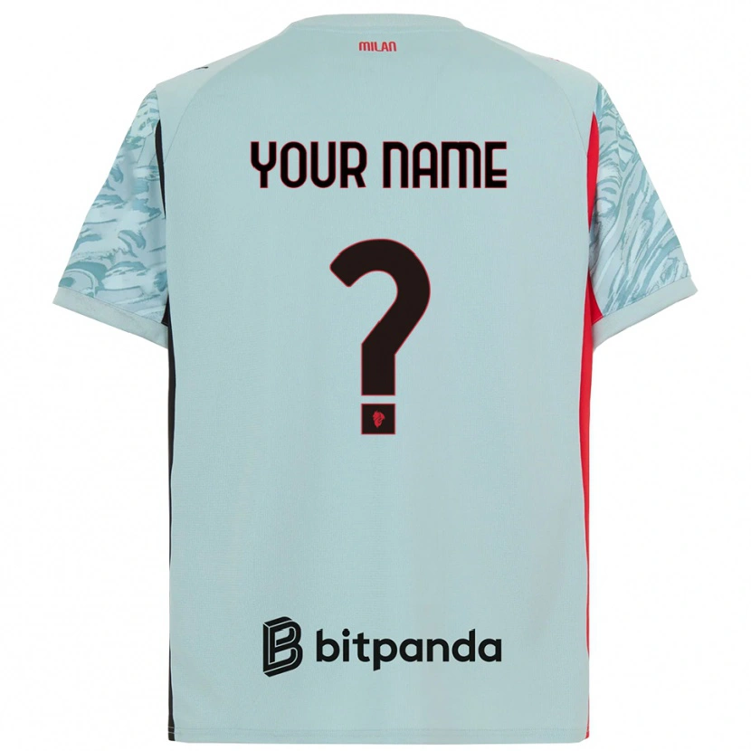 Danxen Niño Camiseta AC Milan Azul Claro Rojo Portero Equipación 2025/26 La Camisa México