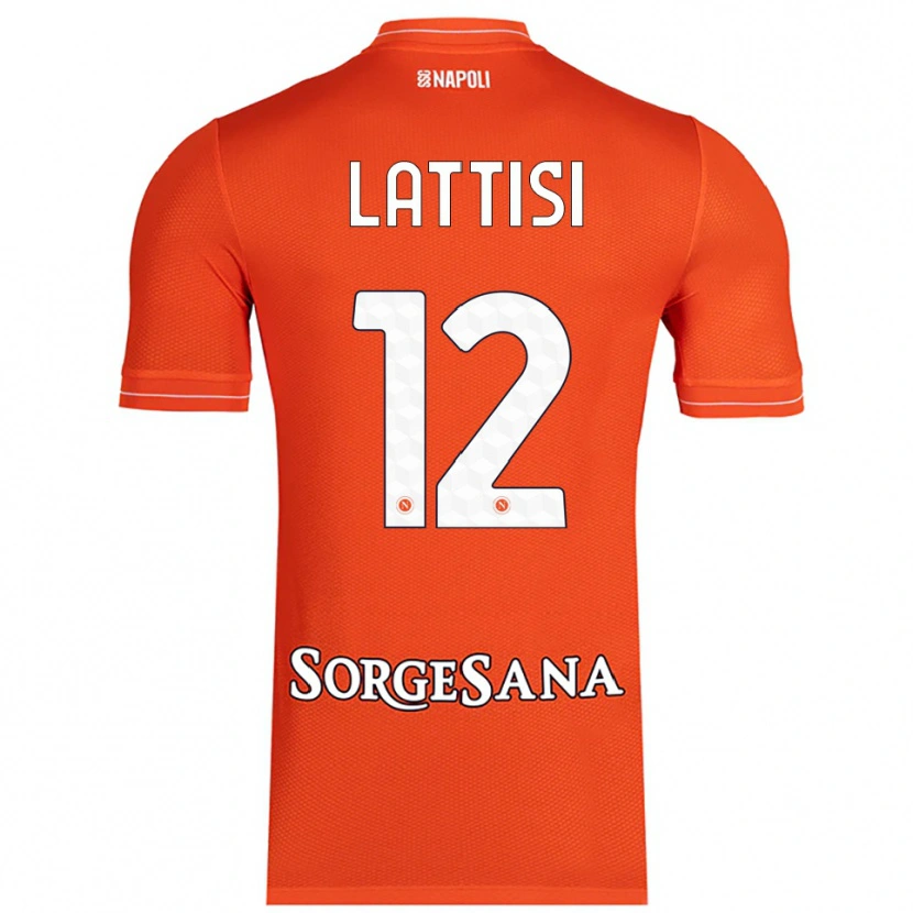 Danxen Niño Camiseta Francesco Lattisi #12 Naranja Rojo Blanco Portero Equipación 2025/26 La Camisa México