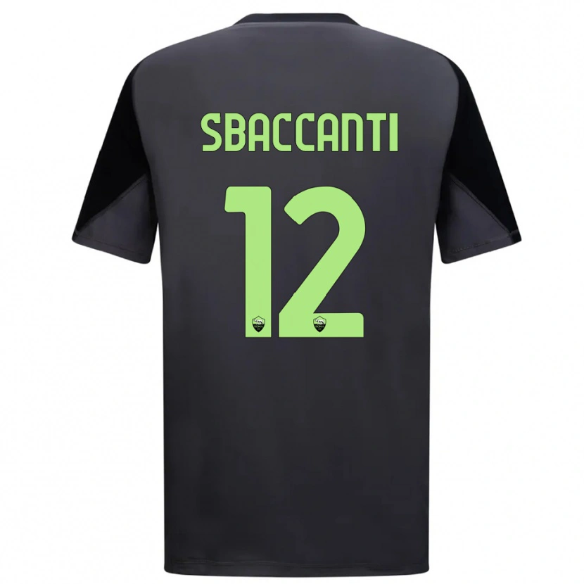 Danxen Niño Camiseta Christian Sbaccanti #12 Negro Verde Claro Portero Equipación 2025/26 La Camisa México