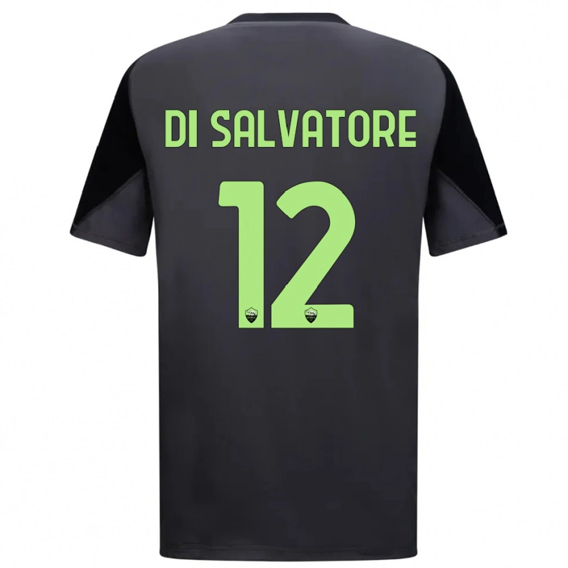 Danxen Niño Camiseta Diego Di Salvatore #12 Negro Verde Claro Portero Equipación 2025/26 La Camisa México