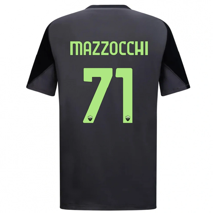 Danxen Niño Camiseta Giulia Mazzocchi #71 Negro Verde Claro Portero Equipación 2025/26 La Camisa México