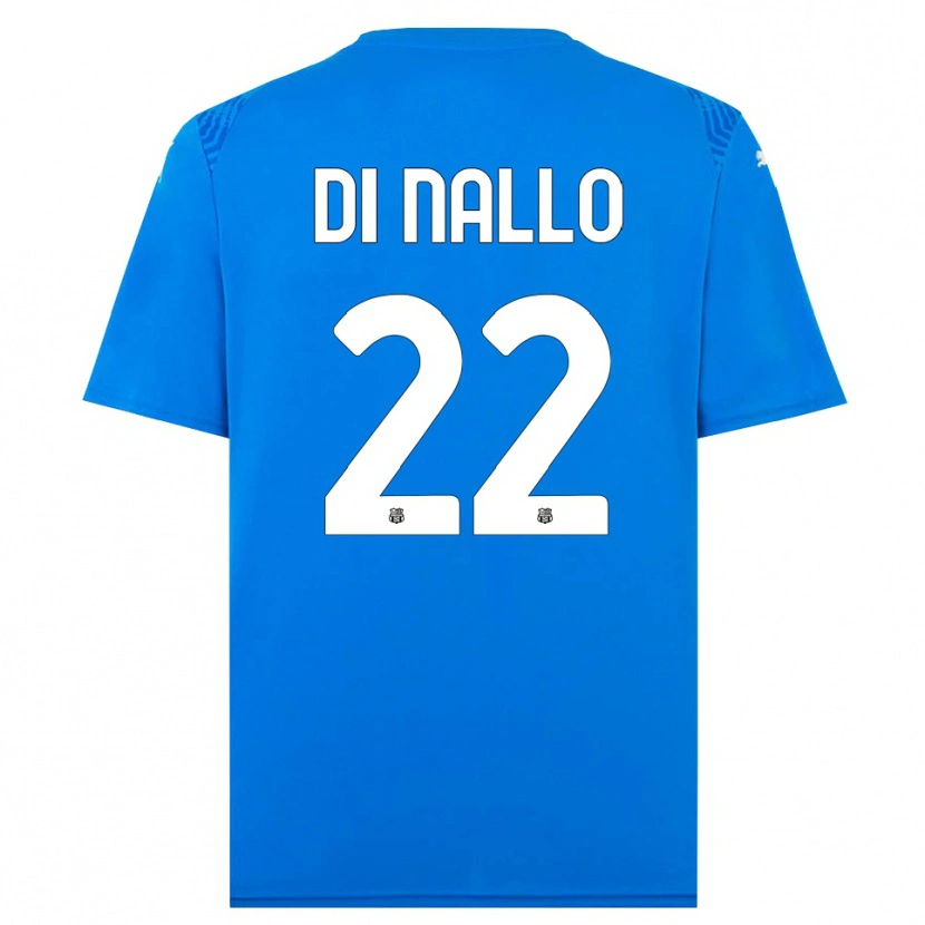 Danxen Niño Camiseta Erica Di Nallo #22 Azul Blanco Portero Equipación 2025/26 La Camisa México
