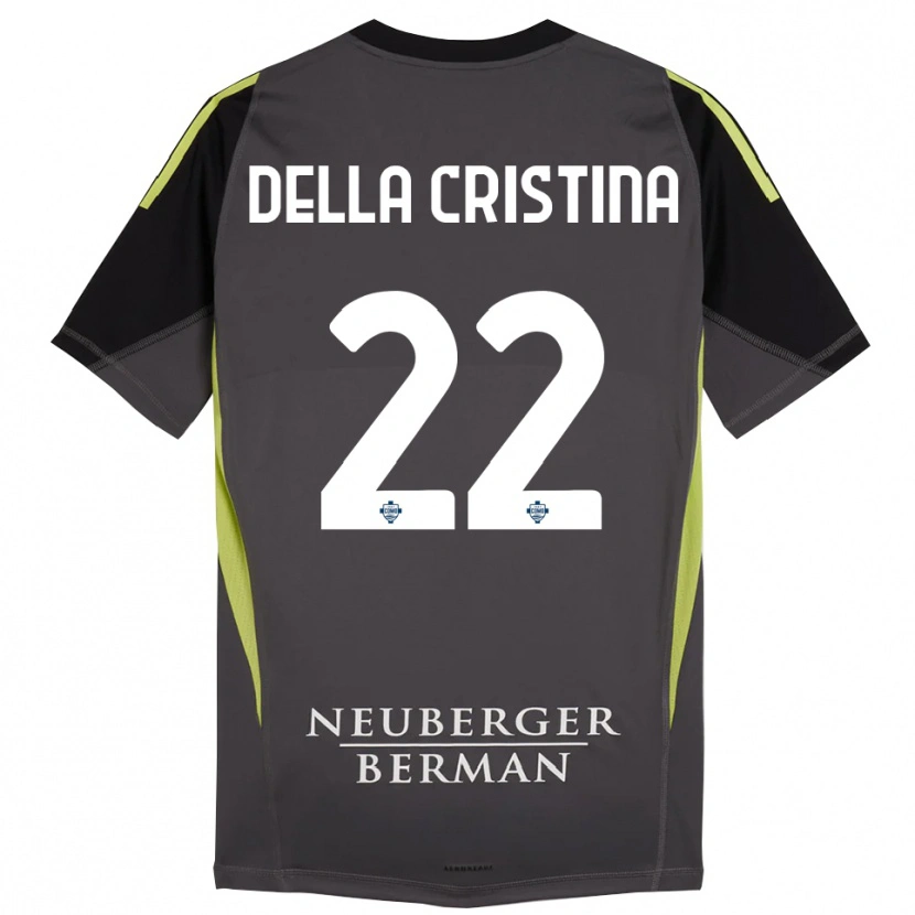 Danxen Niño Camiseta Stefano Della Cristina #22 Negro Verde Claro Portero Equipación 2025/26 La Camisa México