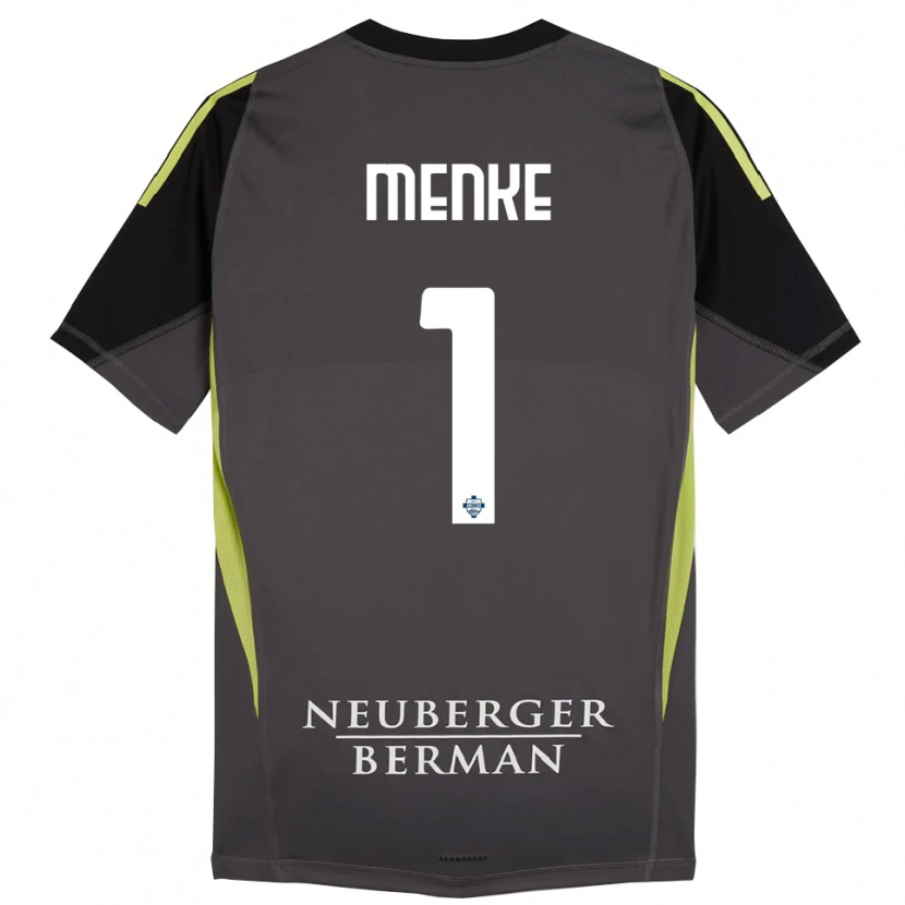 Danxen Niño Camiseta Henrique Menke #1 Negro Verde Claro Portero Equipación 2025/26 La Camisa México