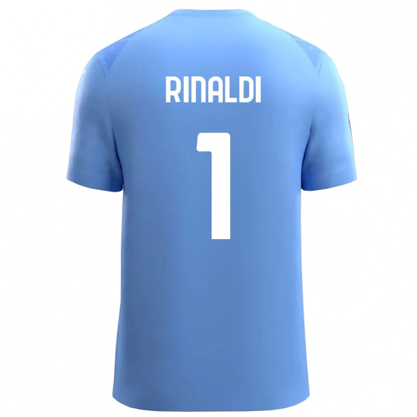 Danxen Niño Camiseta Filippo Rinaldi #1 Azul Cielo Blanco Portero Equipación 2025/26 La Camisa México