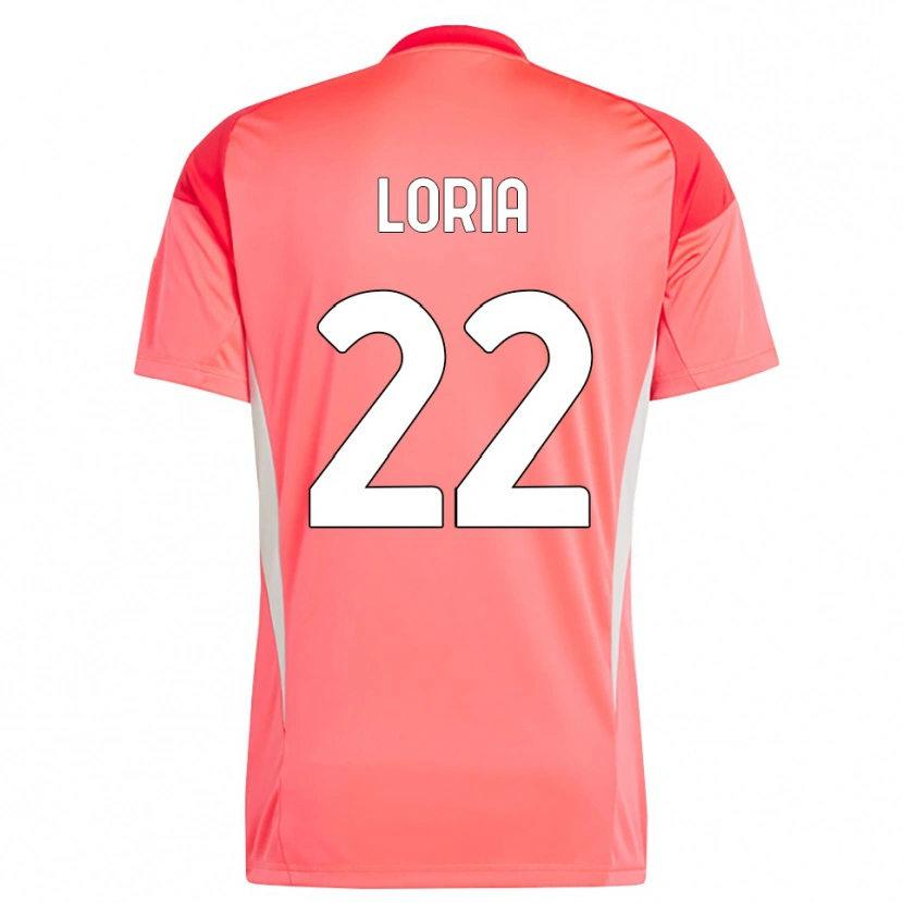 Danxen Niño Camiseta Leonardo Loria #22 Rojo Blanco Portero Equipación 2025/26 La Camisa México