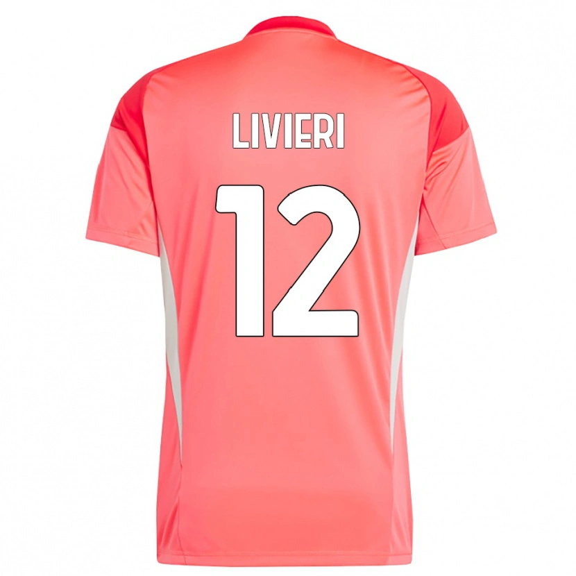 Danxen Niño Camiseta Alessandro Livieri #12 Rojo Blanco Portero Equipación 2025/26 La Camisa México