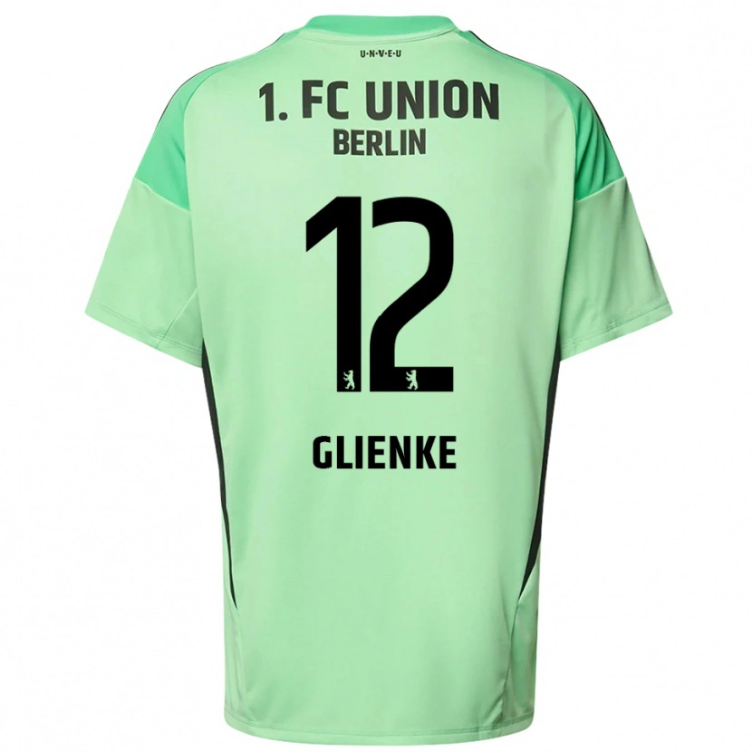 Danxen Niño Camiseta Niklas Glienke #12 Verde Claro Negro Portero Equipación 2025/26 La Camisa México