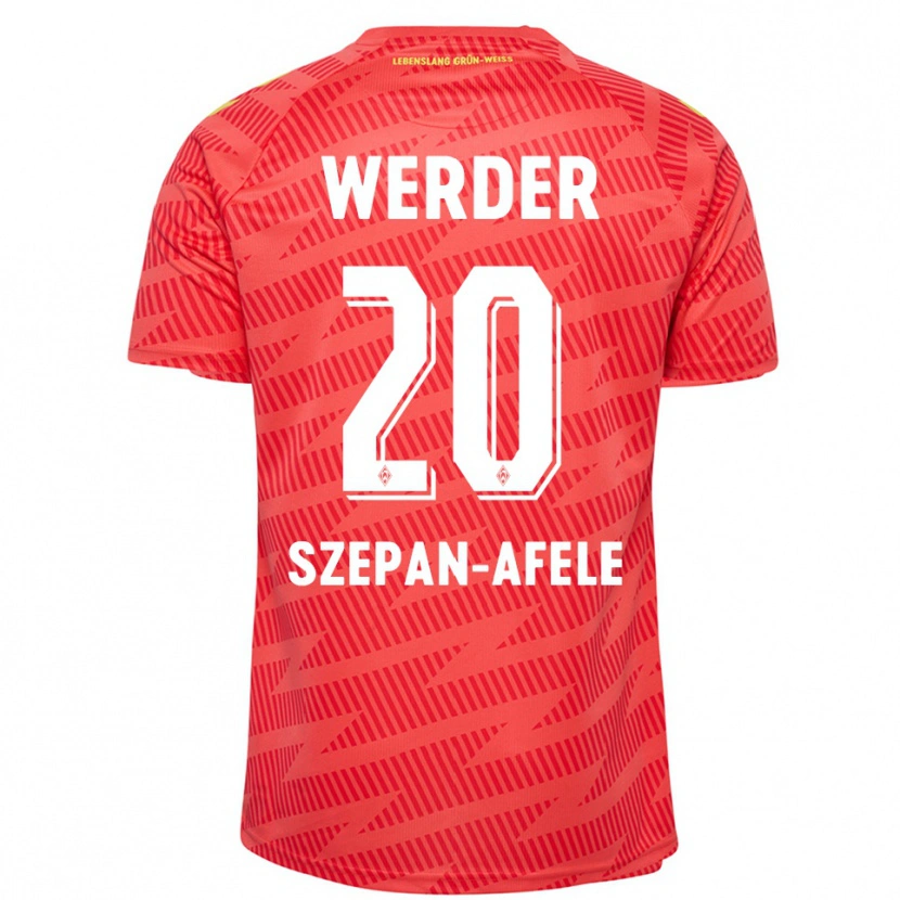 Danxen Niño Camiseta Gianni Szepan-Afele #20 Rojo Amarillo Portero Equipación 2025/26 La Camisa México