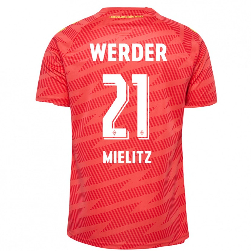 Danxen Niño Camiseta Sebastian Mielitz #21 Rojo Amarillo Portero Equipación 2025/26 La Camisa México
