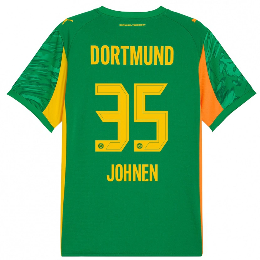 Danxen Niño Camiseta Marcel Johnen #35 Verde Naranja Portero Equipación 2025/26 La Camisa México
