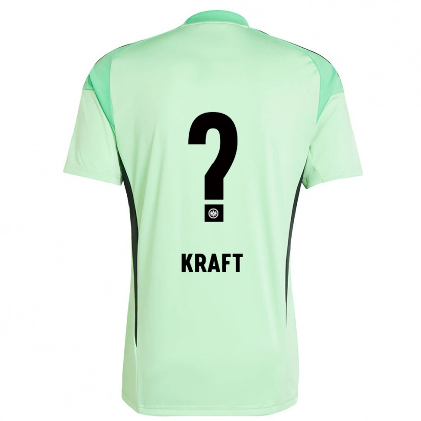 Danxen Niño Camiseta Nico Kraft #0 Verde Claro Negro Portero Equipación 2025/26 La Camisa México