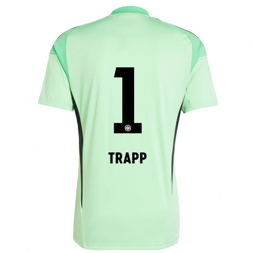 Danxen Niño Camiseta Kevin Trapp #1 Verde Claro Negro Portero Equipación 2025/26 La Camisa México