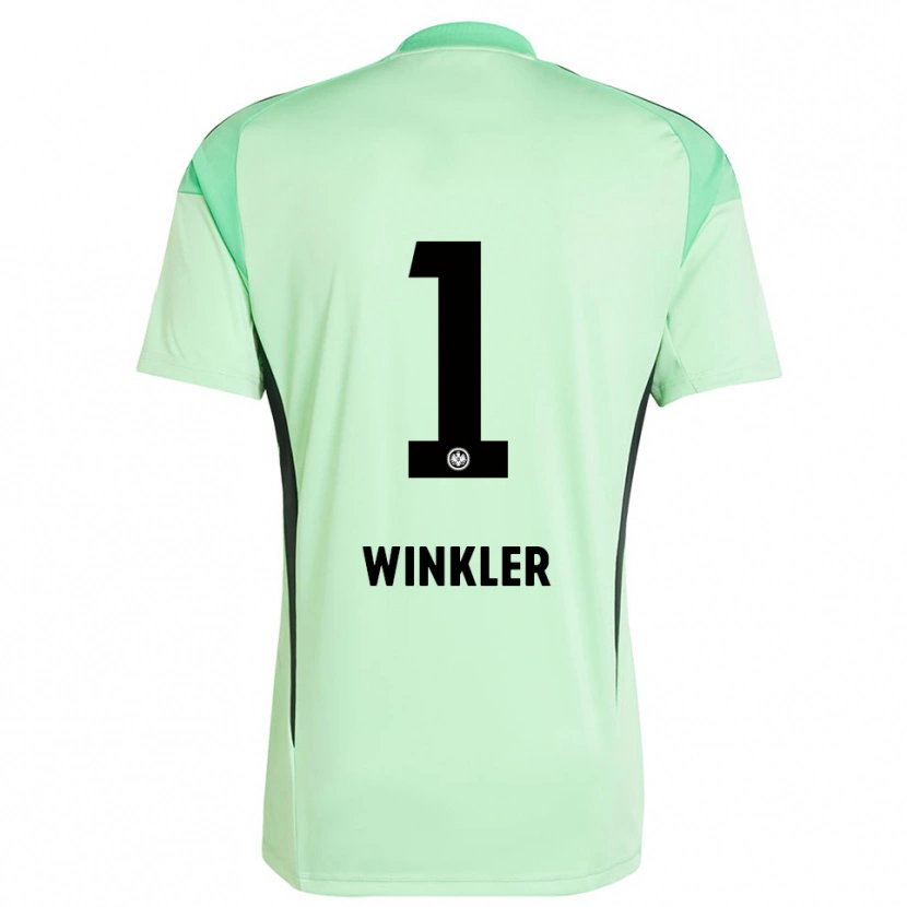 Danxen Niño Camiseta Sophia Winkler #1 Verde Claro Negro Portero Equipación 2025/26 La Camisa México