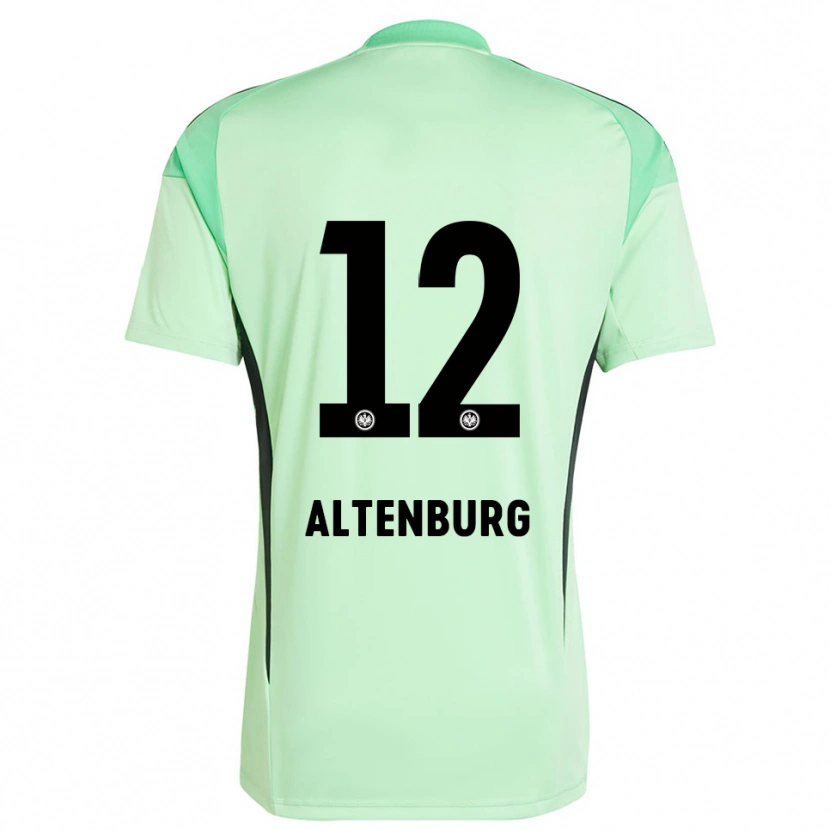 Danxen Niño Camiseta Lina Altenburg #12 Verde Claro Negro Portero Equipación 2025/26 La Camisa México