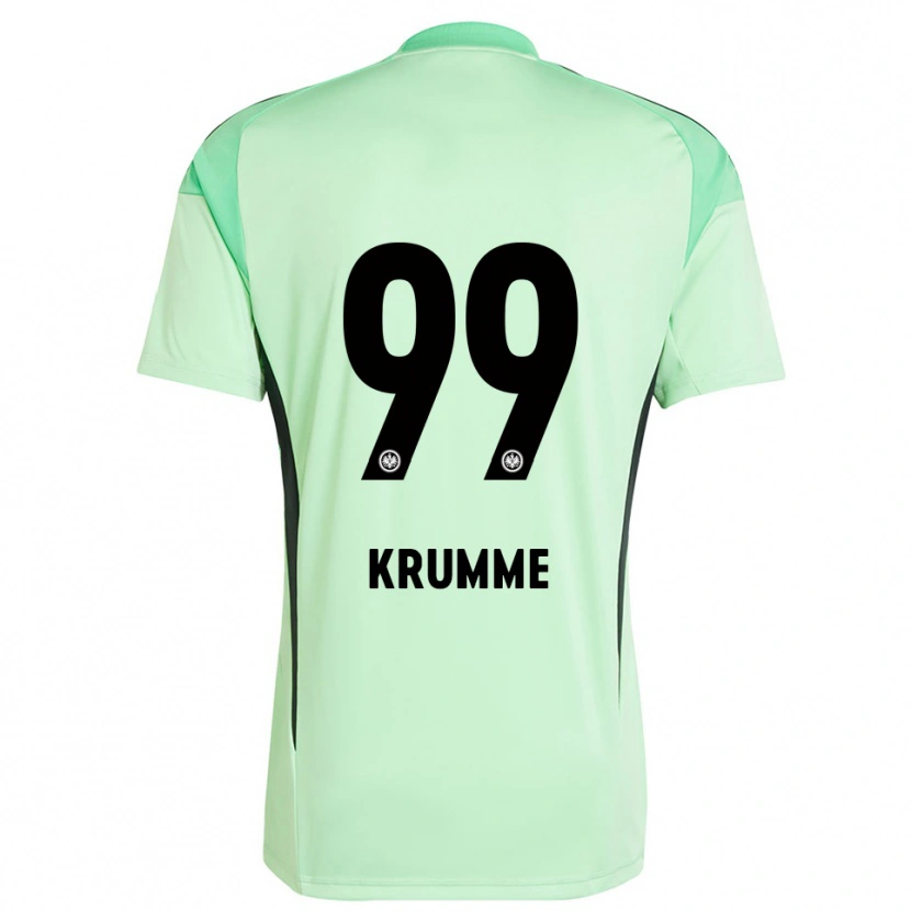 Danxen Niño Camiseta Janne Krumme #99 Verde Claro Negro Portero Equipación 2025/26 La Camisa México