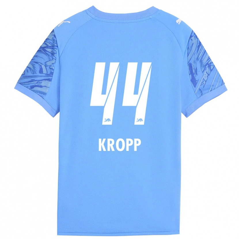 Danxen Niño Camiseta Mirja Kropp #44 Azul Real Rojo Portero Equipación 2025/26 La Camisa México