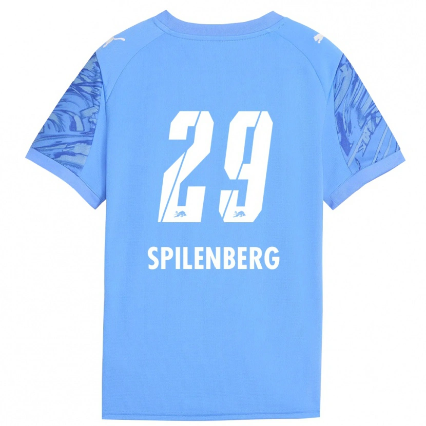 Danxen Niño Camiseta Maja Spilenberg #29 Azul Real Rojo Portero Equipación 2025/26 La Camisa México