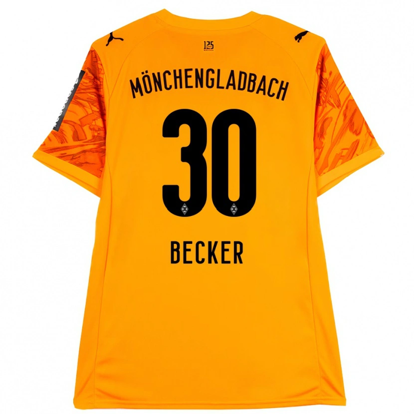 Danxen Niño Camiseta Benjamin Becker #30 Naranja Amarillo Negro Portero Equipación 2025/26 La Camisa México