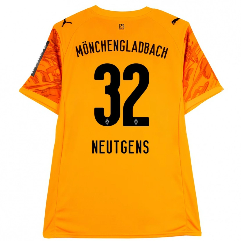 Danxen Niño Camiseta Maximilian Neutgens #32 Naranja Amarillo Negro Portero Equipación 2025/26 La Camisa México