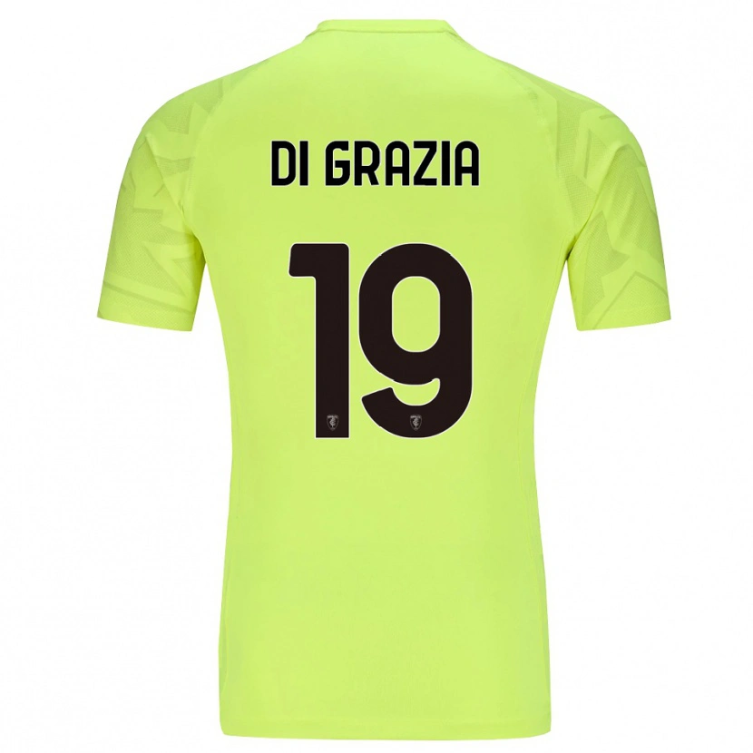 Danxen Niño Camiseta Manuel Di Grazia #19 Verde Fluorescente Portero Equipación 2025/26 La Camisa México
