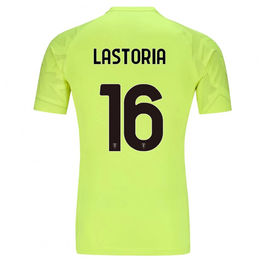 Danxen Niño Camiseta Tommaso Lastoria #16 Verde Fluorescente Portero Equipación 2025/26 La Camisa México