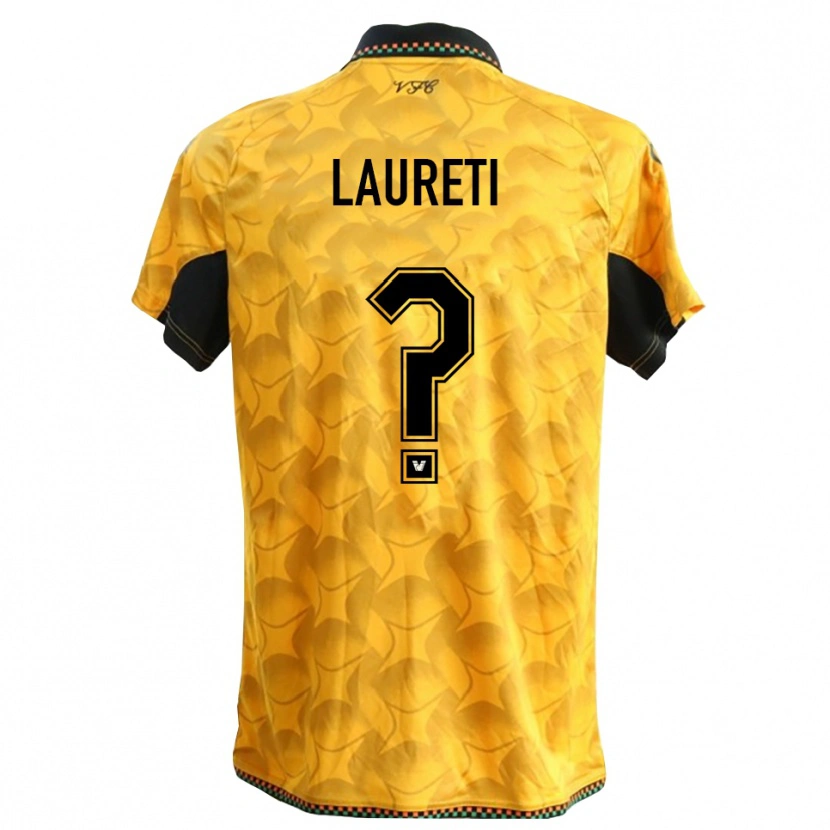 Danxen Niño Camiseta Tommaso Laureti #0 Amarillo Negro Portero Equipación 2025/26 La Camisa México