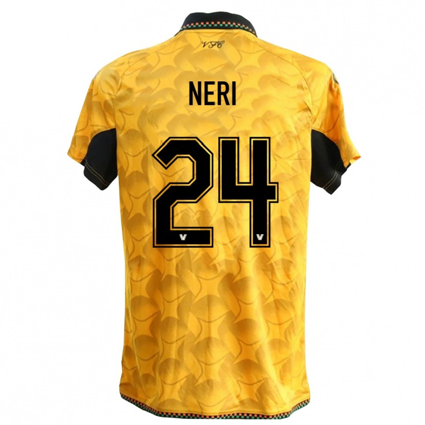 Danxen Niño Camiseta Filippo Neri #24 Amarillo Negro Portero Equipación 2025/26 La Camisa México