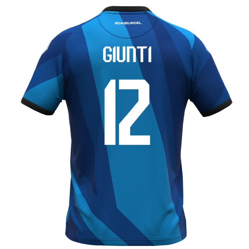 Danxen Niño Camiseta Alessandro Giunti #12 Azul Real Naranja Portero Equipación 2025/26 La Camisa México