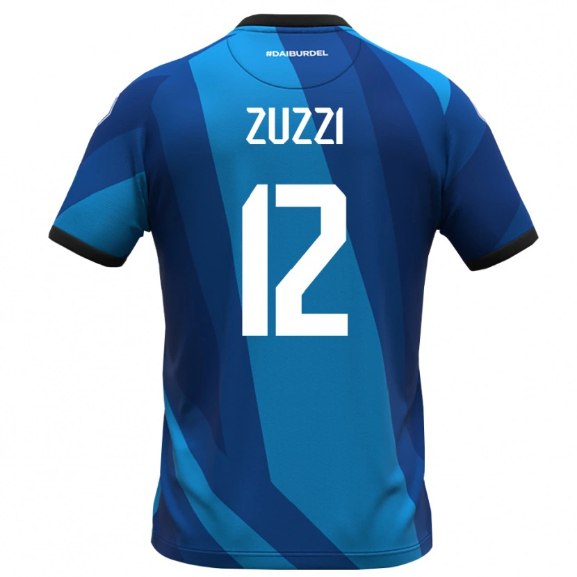 Danxen Niño Camiseta Riccardo Zuzzi #12 Azul Real Naranja Portero Equipación 2025/26 La Camisa México