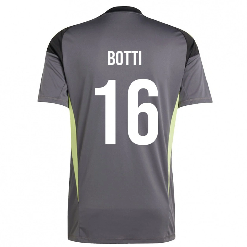 Danxen Niño Camiseta Federico Botti #16 Gris Tenue Portero Equipación 2025/26 La Camisa México